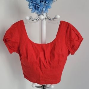 Red Crop Top